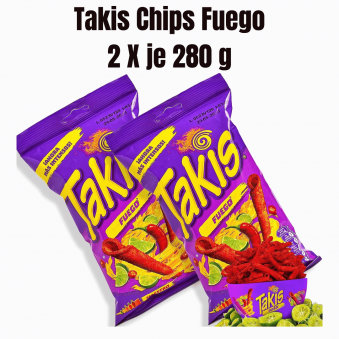 Takis Chips Fuego - (Pack von 2) je 280g - Chips Grosspackung Chips scharf Chips Box