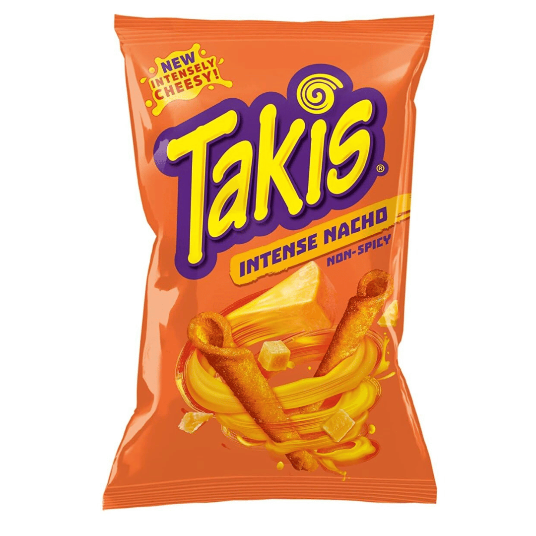 Takis Intense Nacho Käse Geschmack nicht scharf Tortilla Chips Original aus Mexiko