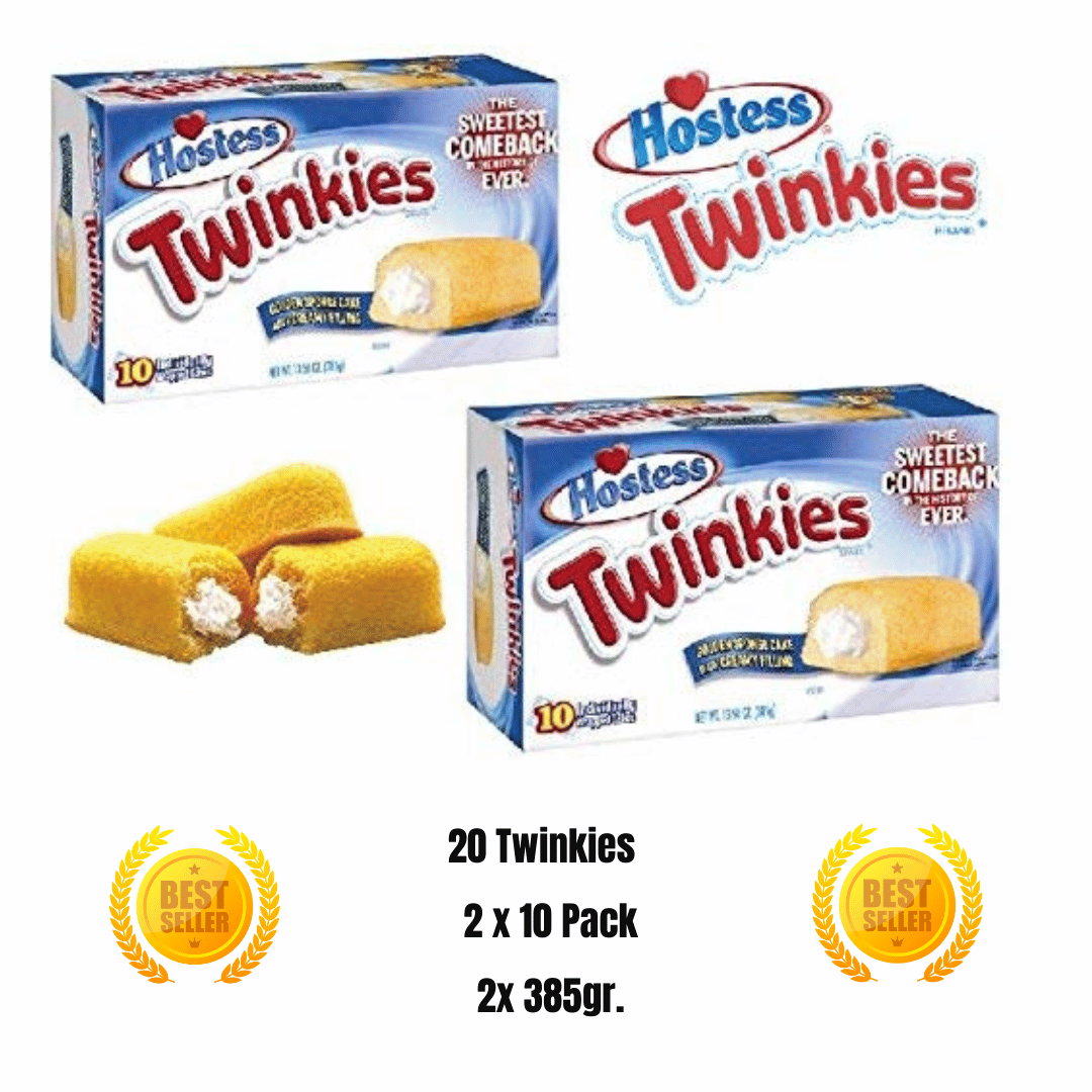 20 Twinkies.Twin Pack - 2 x 10 Twinkies,2x 385gr